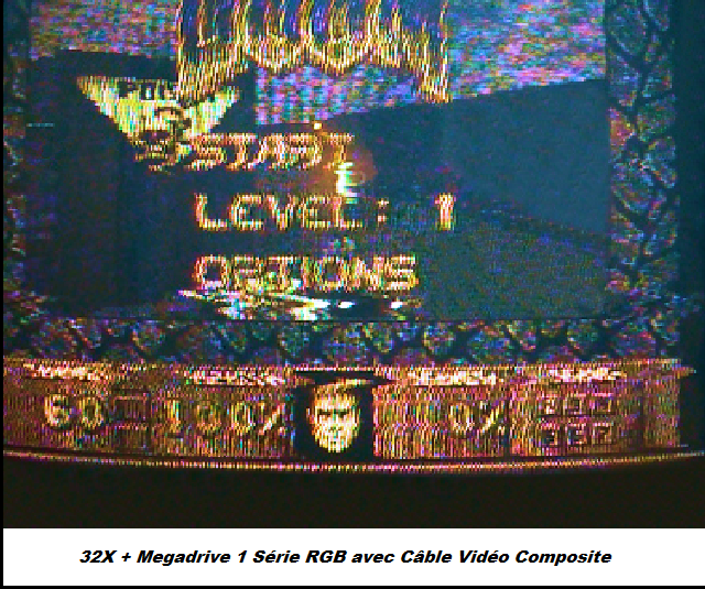 32X + MD1 PAL RGB - Doom avec Cable Composite