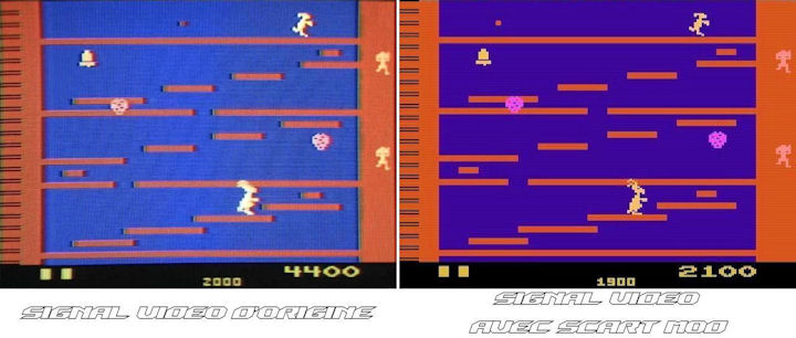 Atari 2600 - Scart Mod Comparo Kangaroo