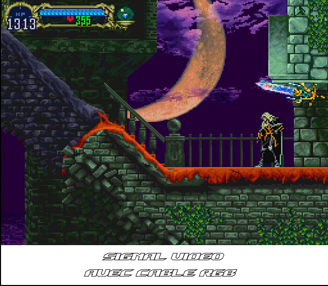 SATURN Composite vs RGB - Castlevania - RGB + Texte