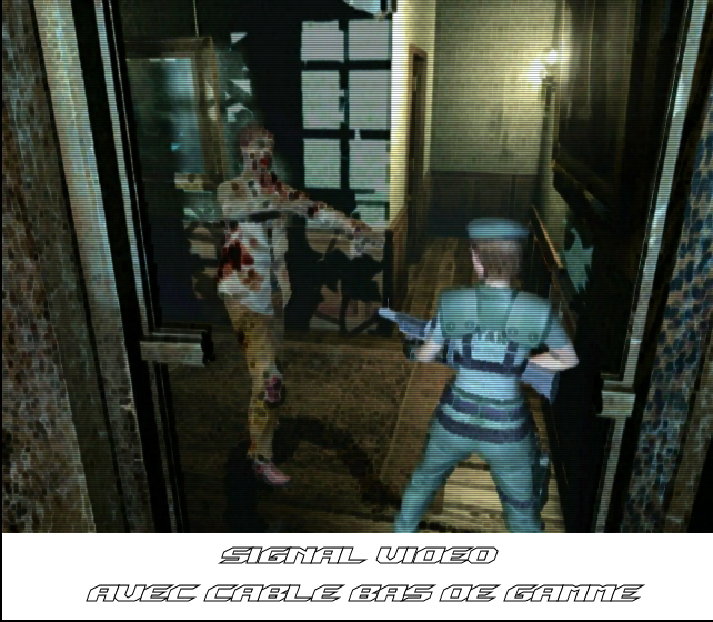 Composite vs RGB - Resident Evil - Cable Bas de Gamme