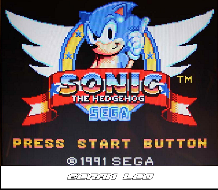 Game Gear - LCD Mod - Sonic 02