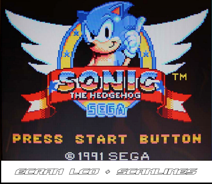 Game Gear - LCD Mod - Sonic 03