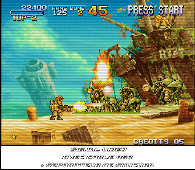 Metal Slug 3 - 03 RGB + Séparateur de Synchro + Texte