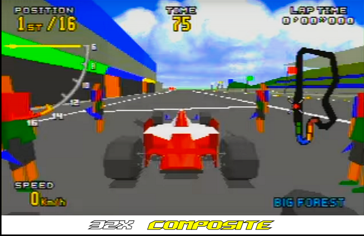 Sega - 32X - Composite vs RGB (Virtua Racing Composite