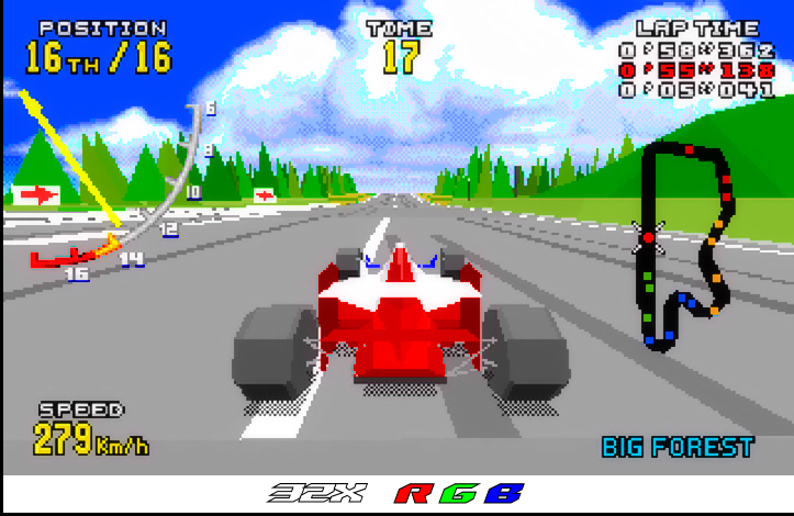 Virtua Racing - RGB + Texte